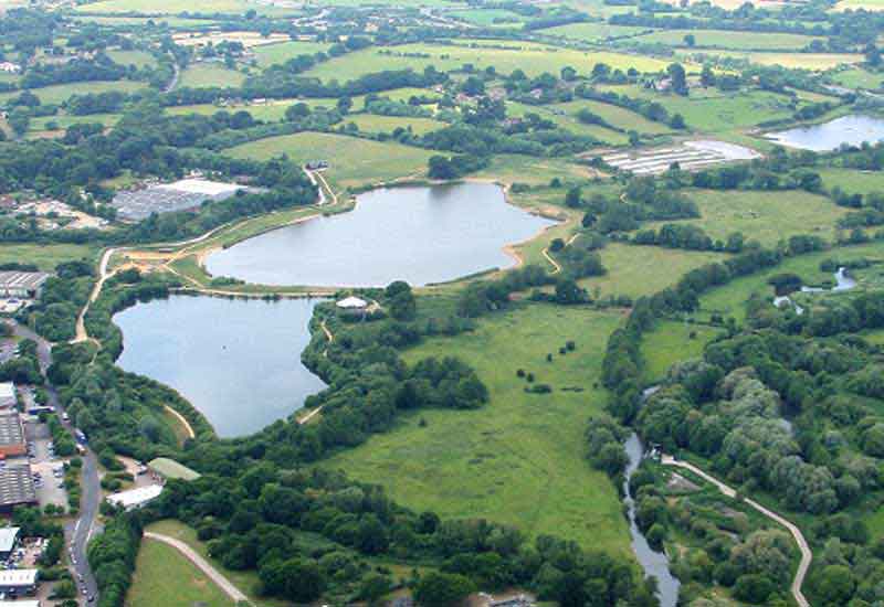 River birds eye view 